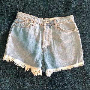High-Waisted Fringe Shorts